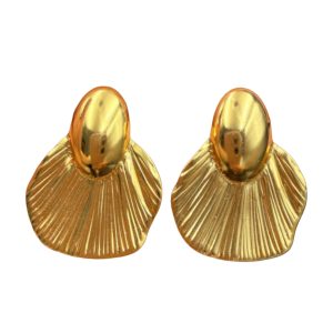 Aretes Concha Dorada