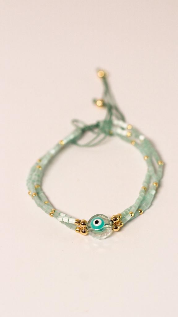 Pulsera Ojo Protector Verde