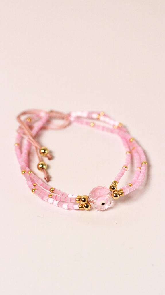 Pulsera Ojo Protector Rosa