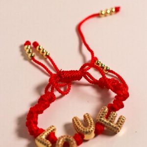 Pulsera LOVE Roja Ajustable